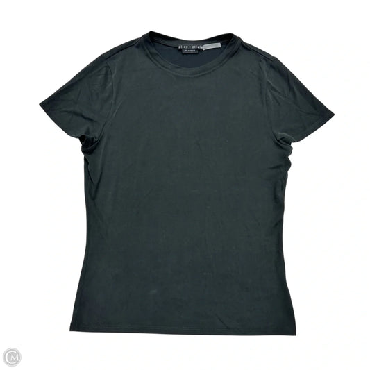 Top Short Sleeve Designer By Alice + Olivia In Black, Size: L