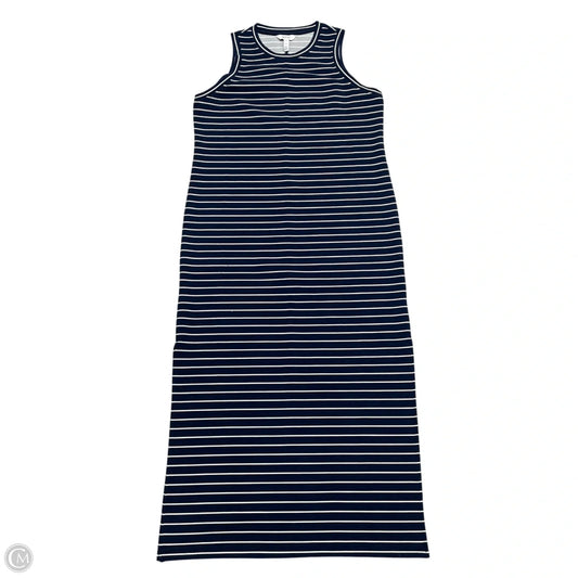 Dress Casual Midi By Spanx In Blue & White, Size: M