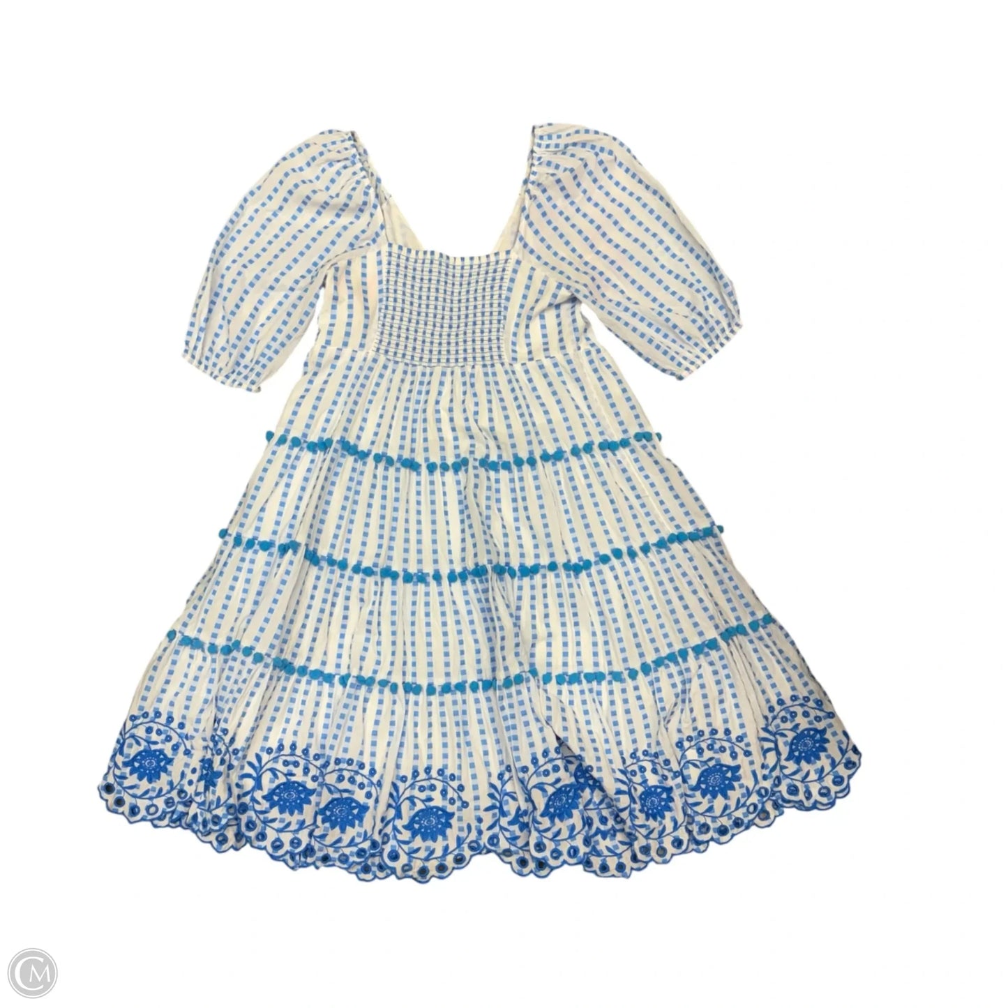 Dress Designer By Lilly Pulitzer In Blue & White, Size: L