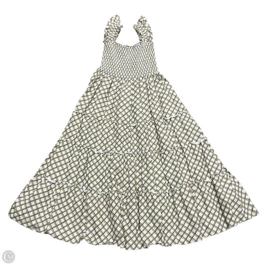Dress Casual Maxi By Caara In Blue & Yellow, Size: L