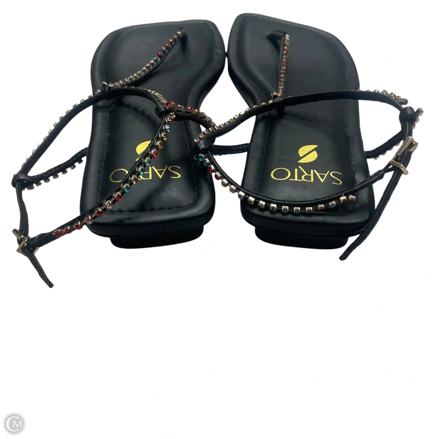 Sandals Flats By Franco Sarto In Black, Size: 8