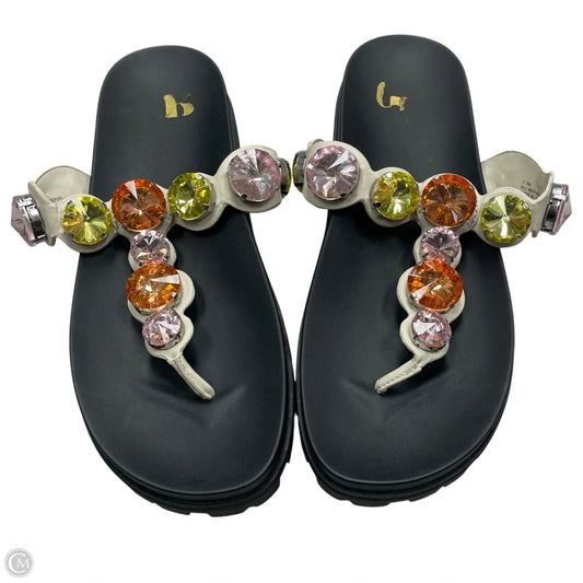 Sandals Flats By Gb In Black, Size: 7.5