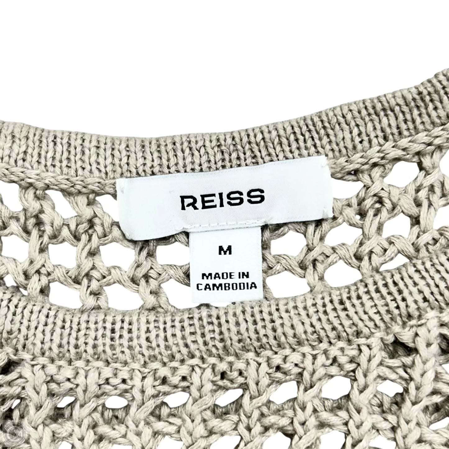 Top Sleeveless By Reiss In Taupe, Size: M