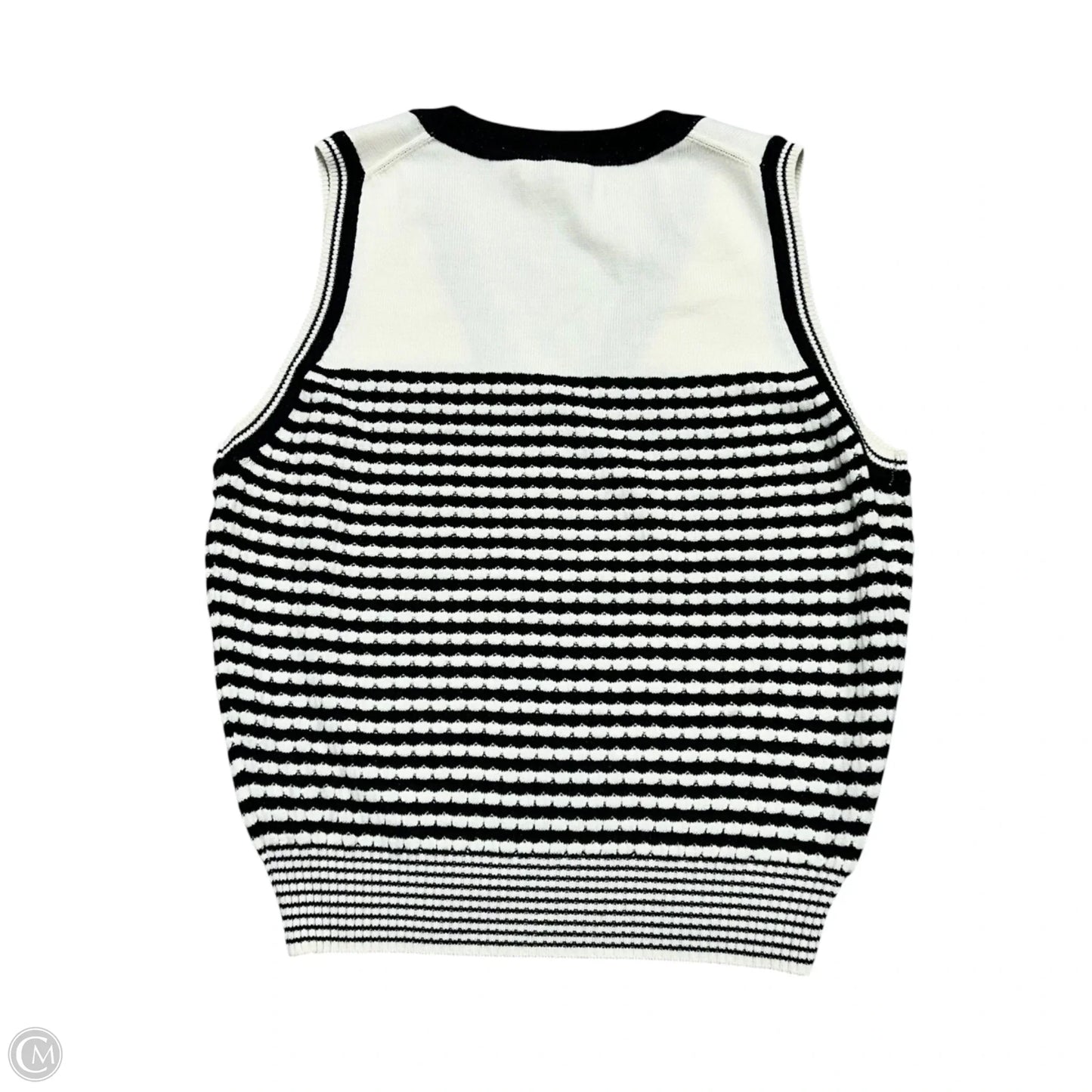 Top Short Sleeve By Ramy Brook In Black & Cream, Size: M