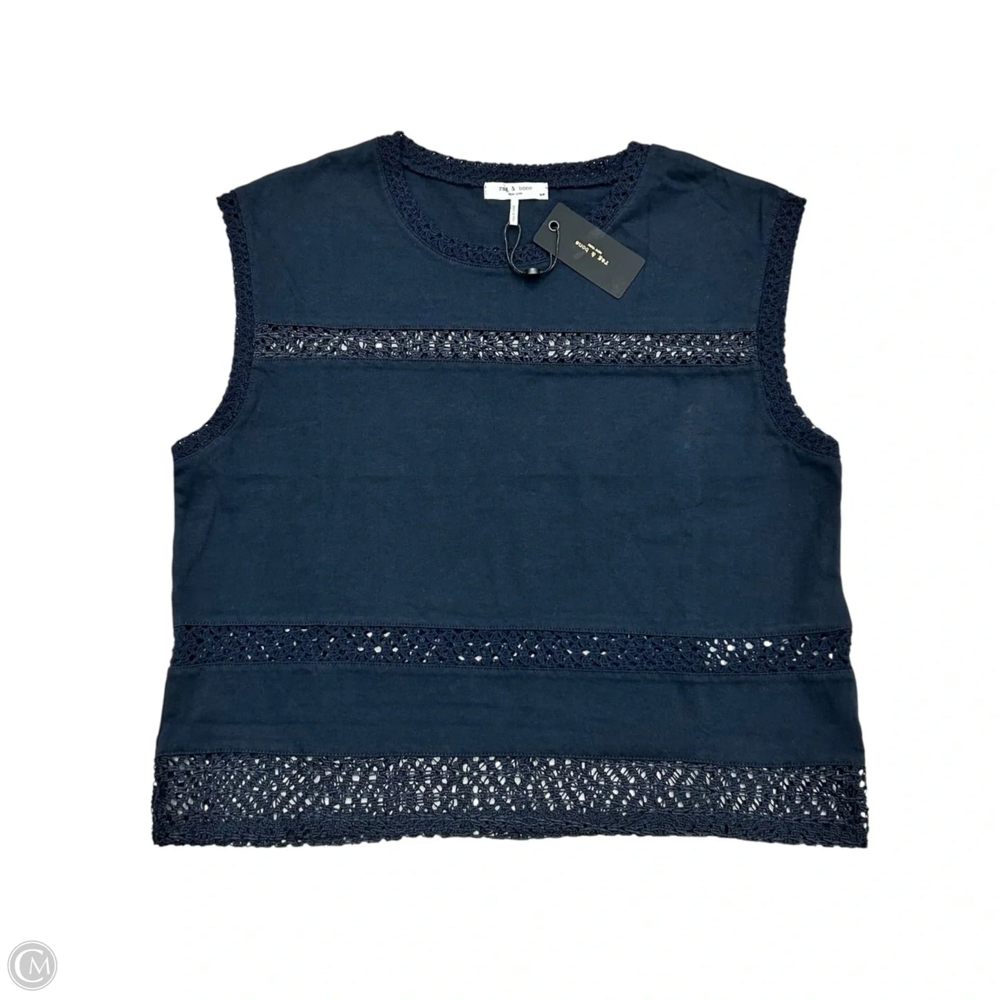 Top Short Sleeve By Rag And Bone In Navy, Size: S
