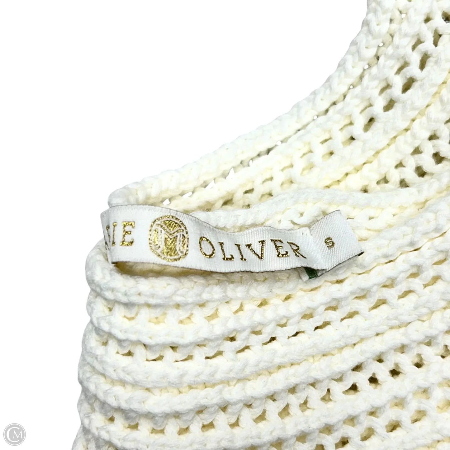 Sweater Short Sleeve By Marie Oliver In White, Size: S