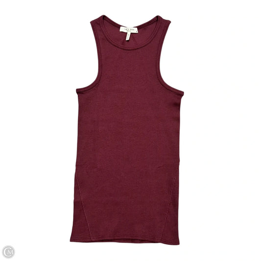 Top Sleeveless By Rag And Bone In Maroon, Size: S