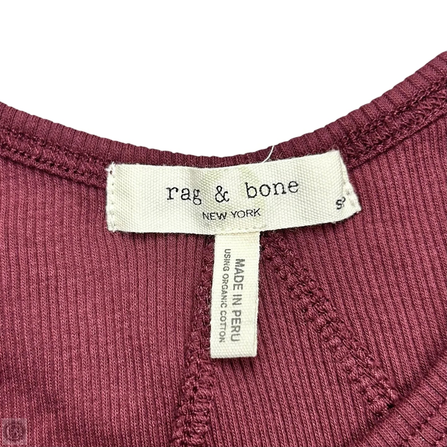 Top Sleeveless By Rag And Bone In Maroon, Size: S