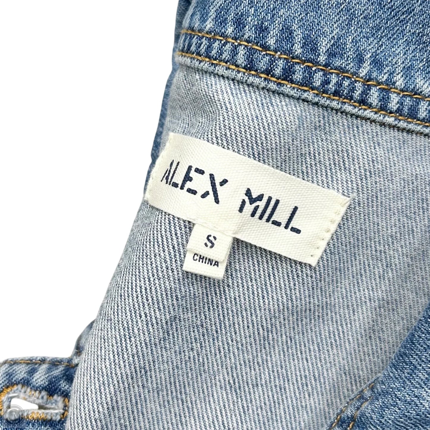 Dress Casual Midi By Alex Mill In Blue Denim, Size: S