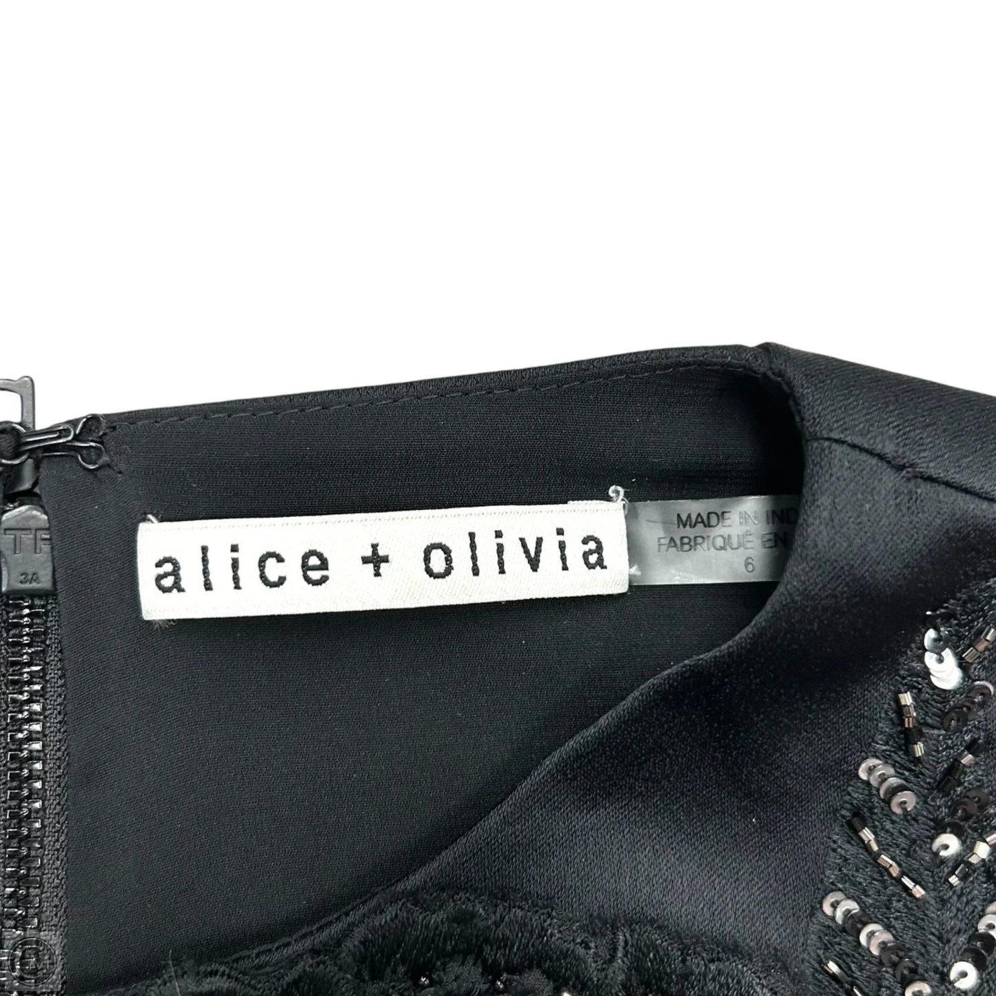 Dress Designer By Alice + Olivia In Black, Size: S