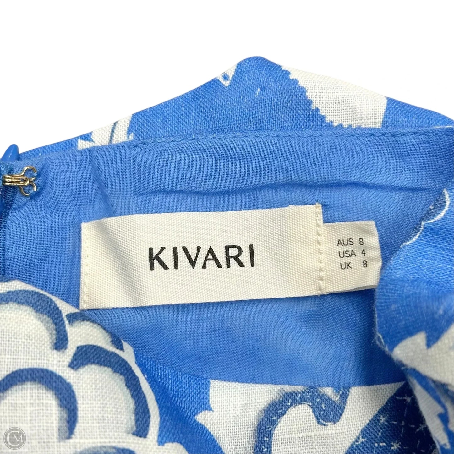 Dress Casual Short By Kivari In Blue & White, Size: S
