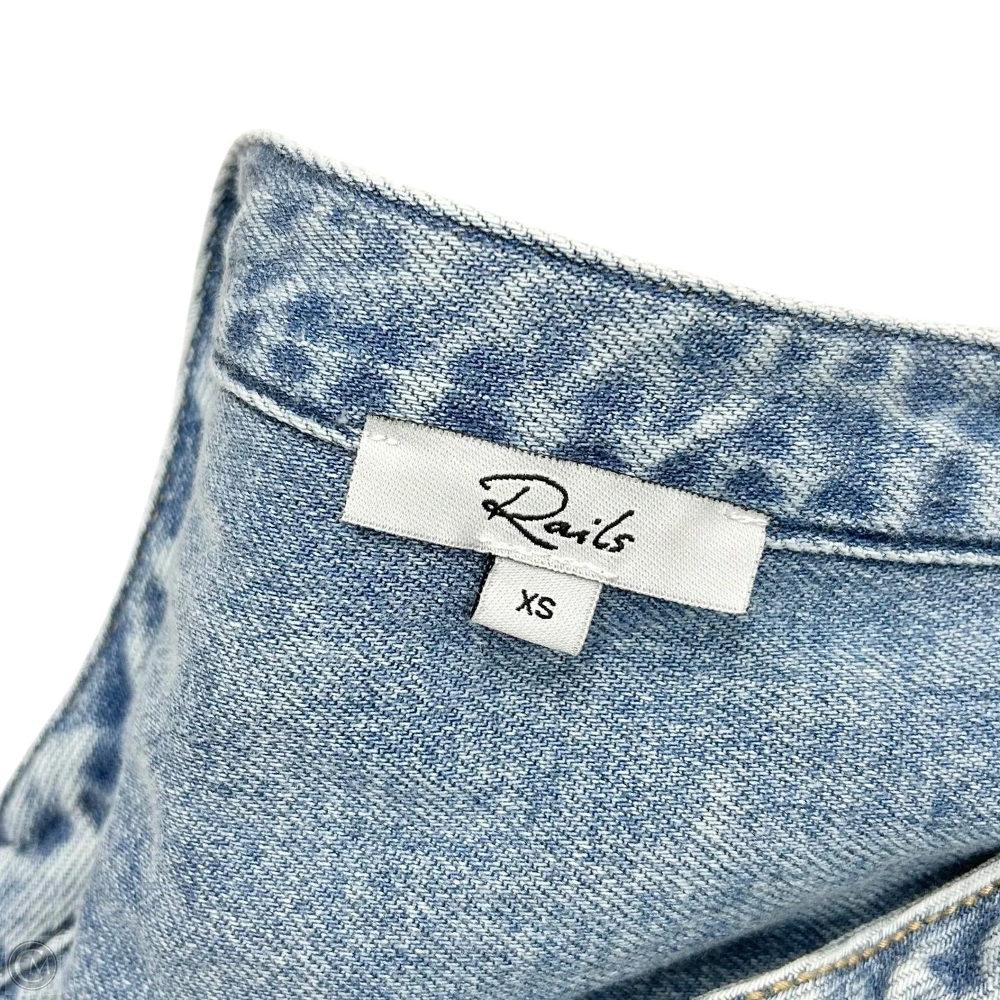 Dress Casual Short By Rails In Blue Denim, Size: Xs