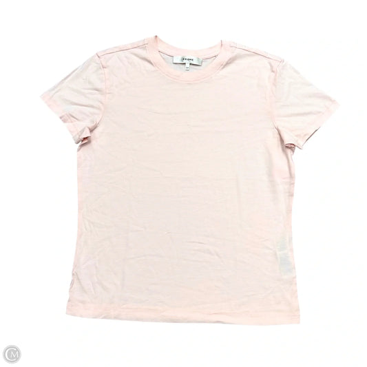 Top Short Sleeve By Frame In Pink, Size: S