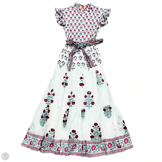 Dress Casual Maxi By Oliphant In Pink & White, Size: S