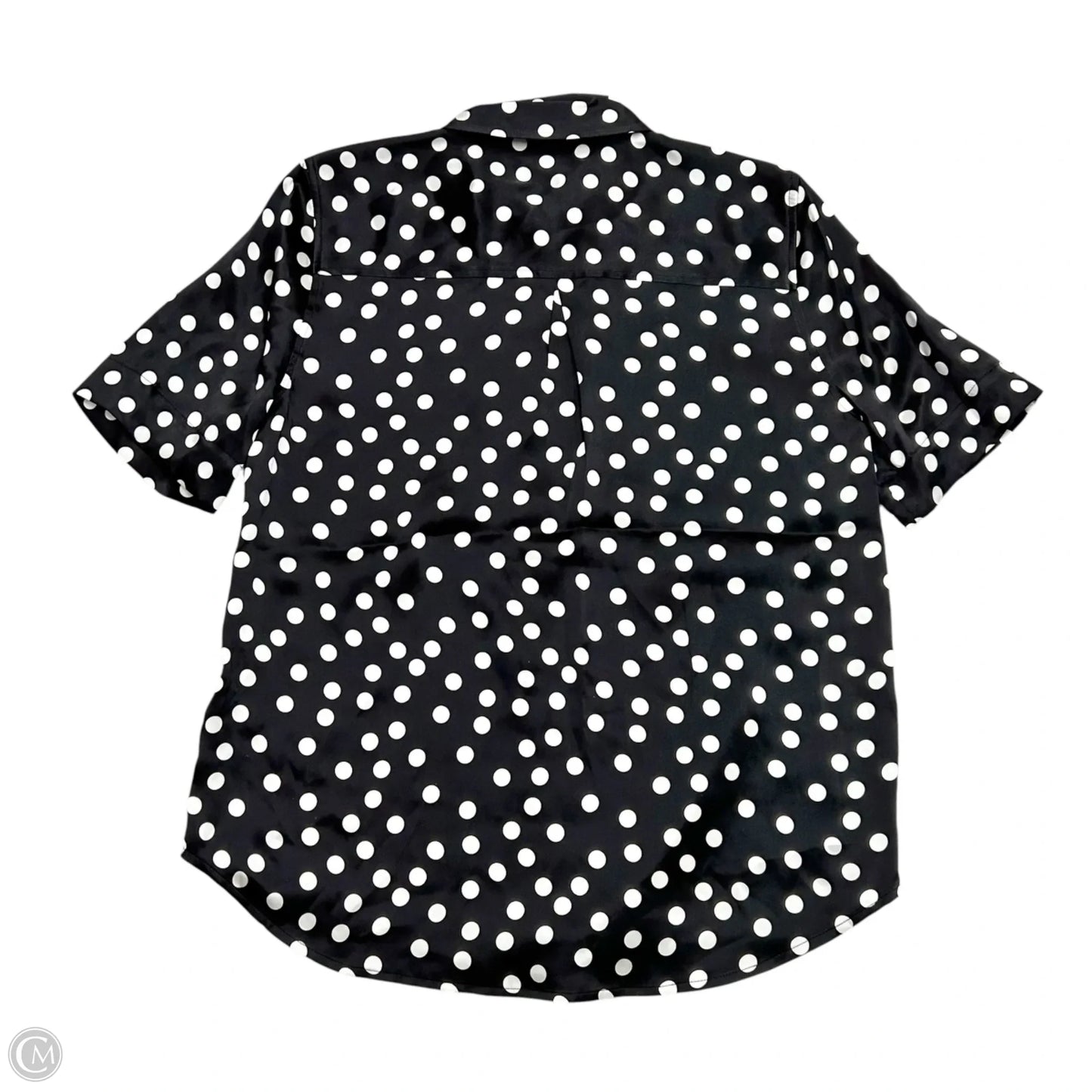 Top Short Sleeve By L Agence In Black & White, Size: Xs