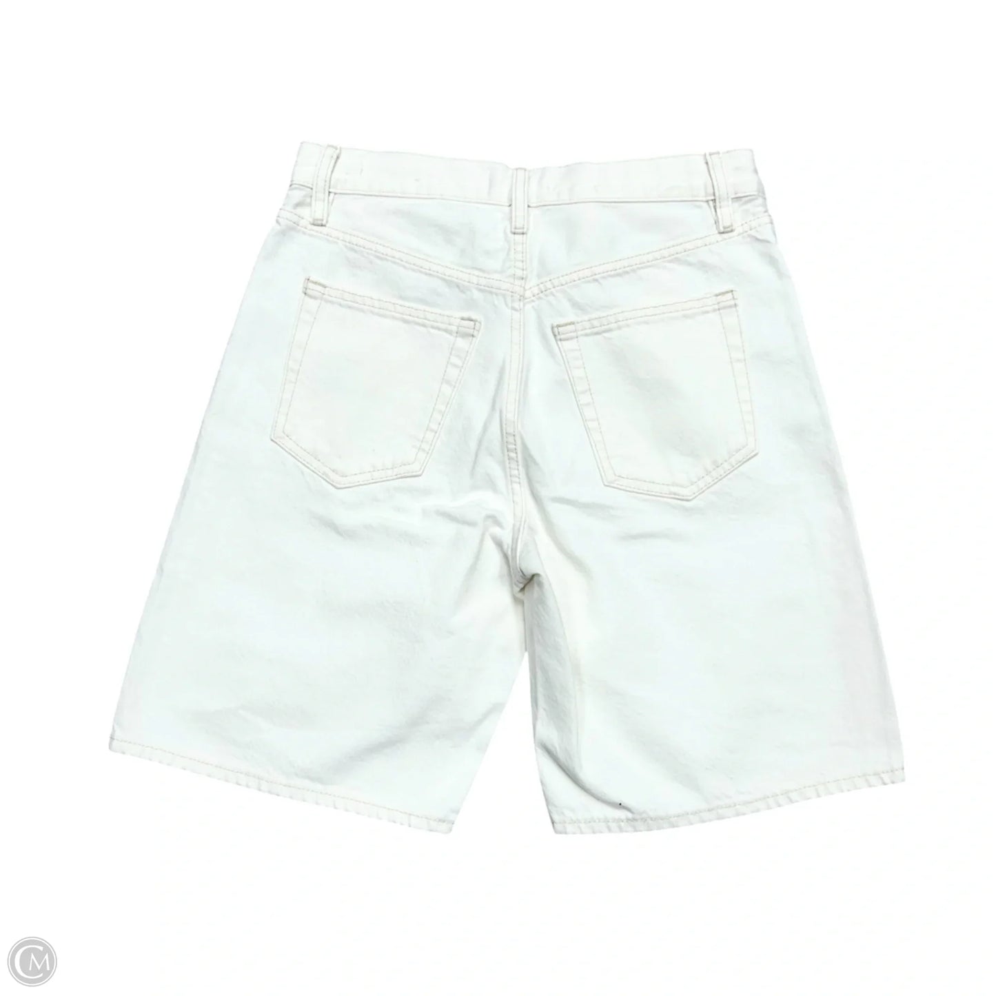 Shorts By Frame In White Denim, Size: 0