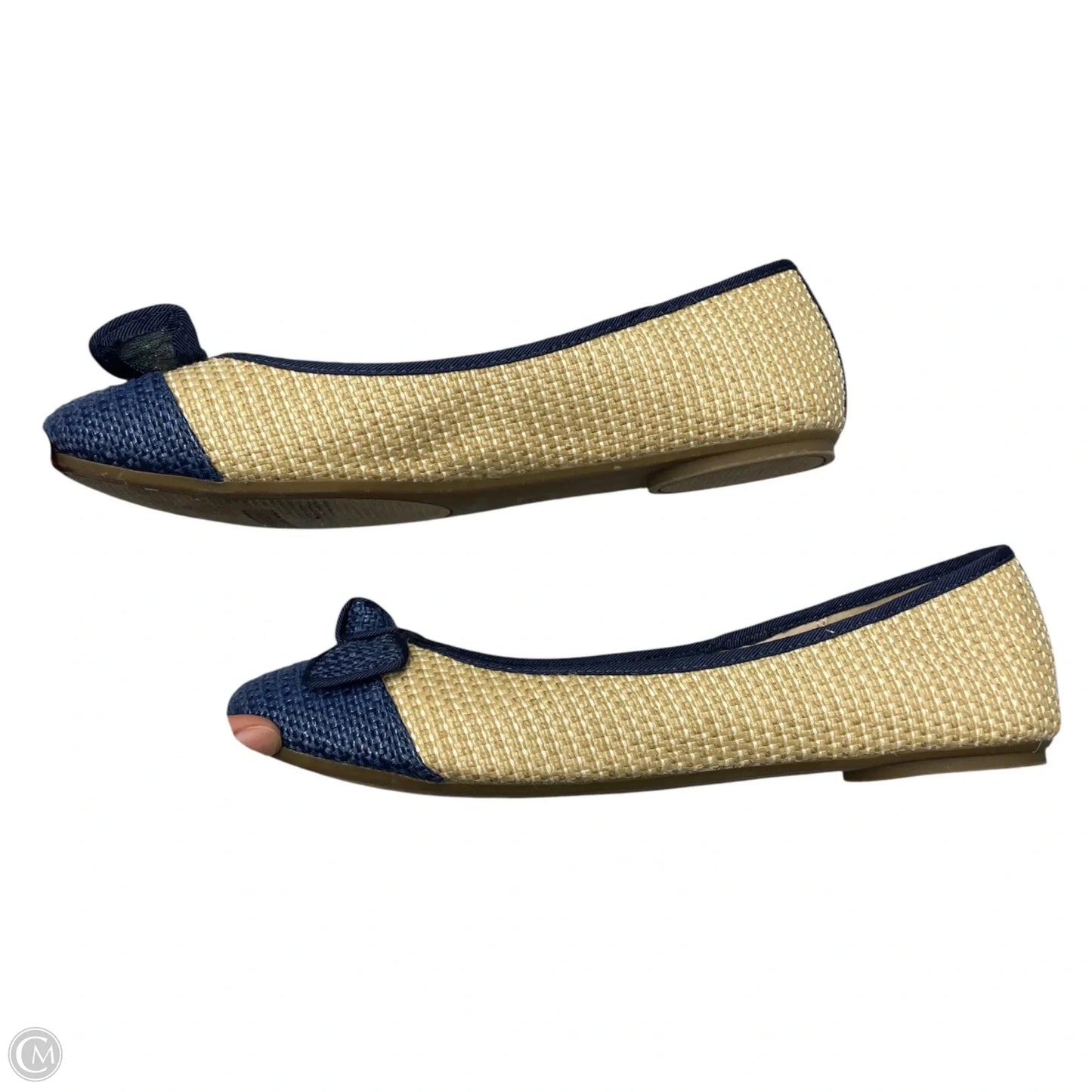 Shoes Flats By Kelly And Katie In Blue & Tan, Size: 8