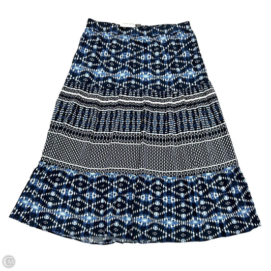 Skirt Maxi By Lane Bryant In Blue & White, Size: 2x