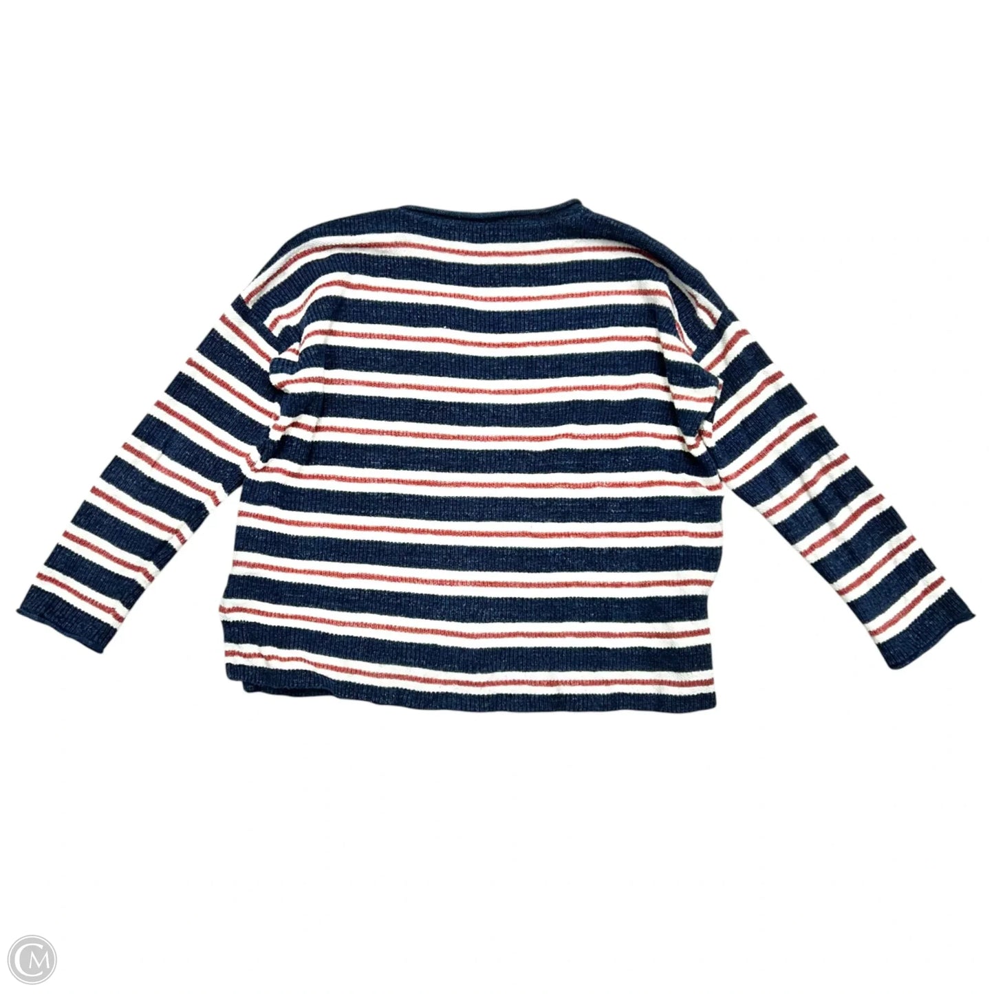Sweater By Polo Ralph Lauren In Blue Red & White, Size: M