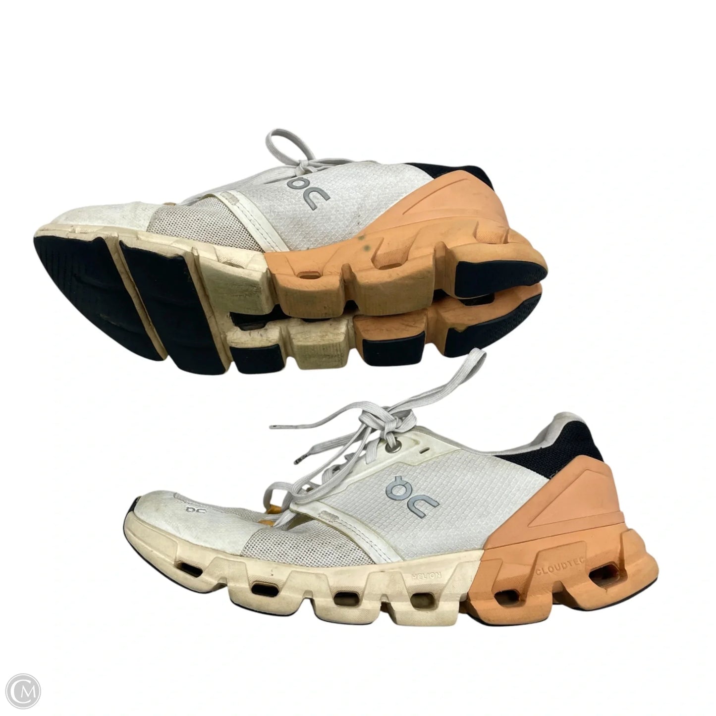 Shoes Athletic By On Cloud In Orange & White, Size: 9