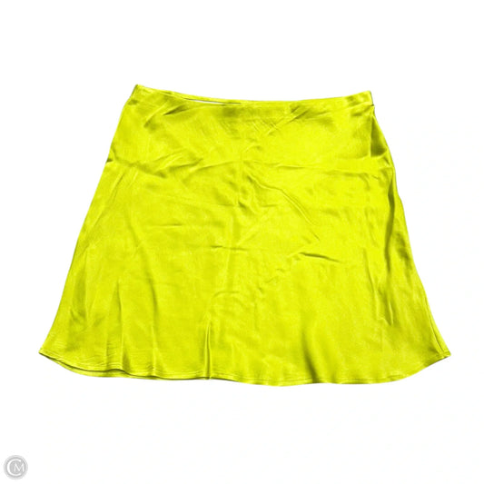 Skirt Mini & Short By Anthropologie In Chartreuse, Size: M