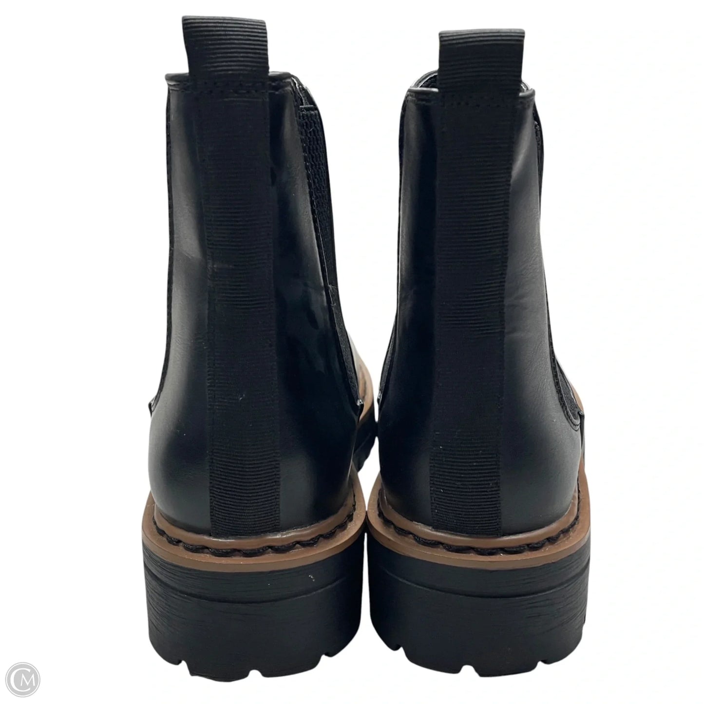Boots Ankle Flats By Soda In Black, Size: 7