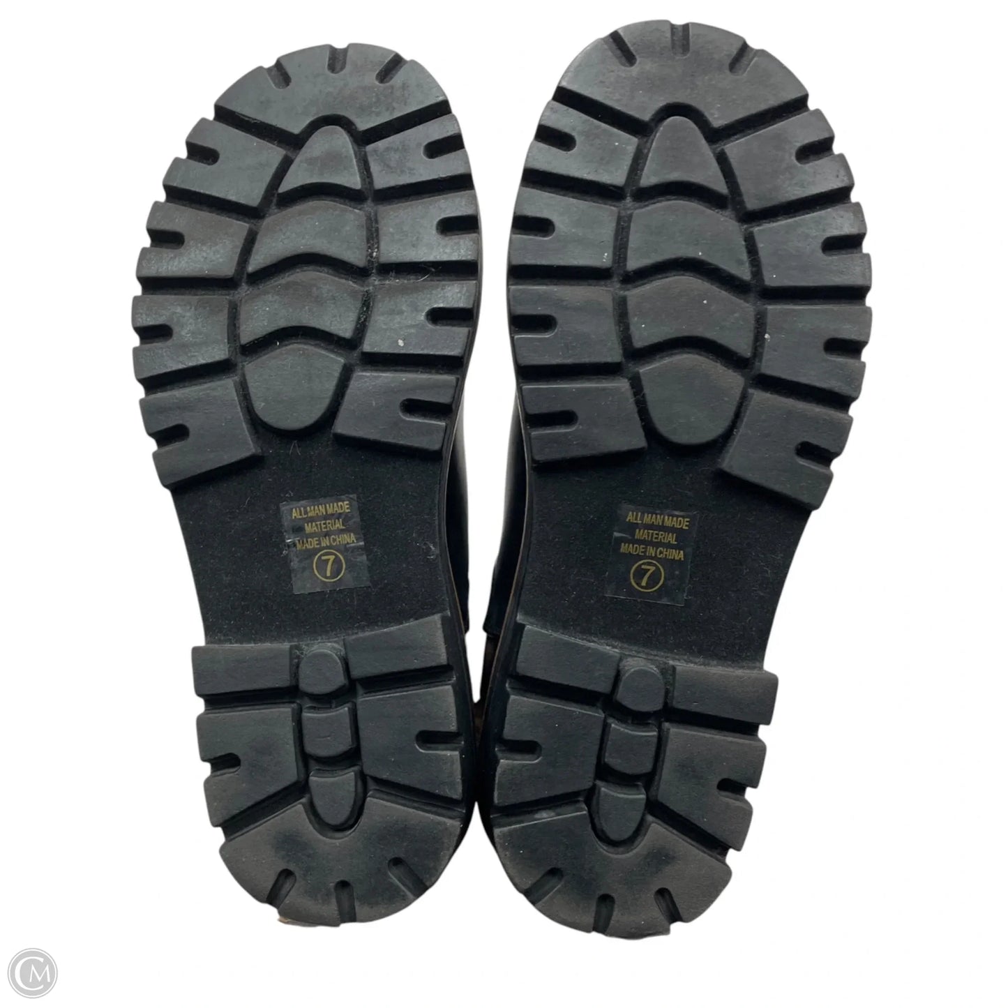 Boots Ankle Flats By Soda In Black, Size: 7