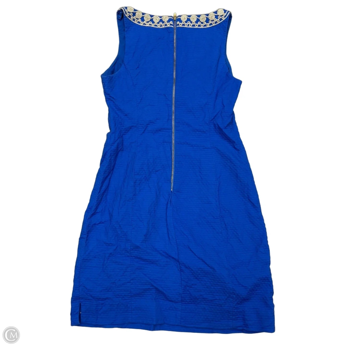 Dress Designer By Lilly Pulitzer In Blue & Gold, Size: Xs