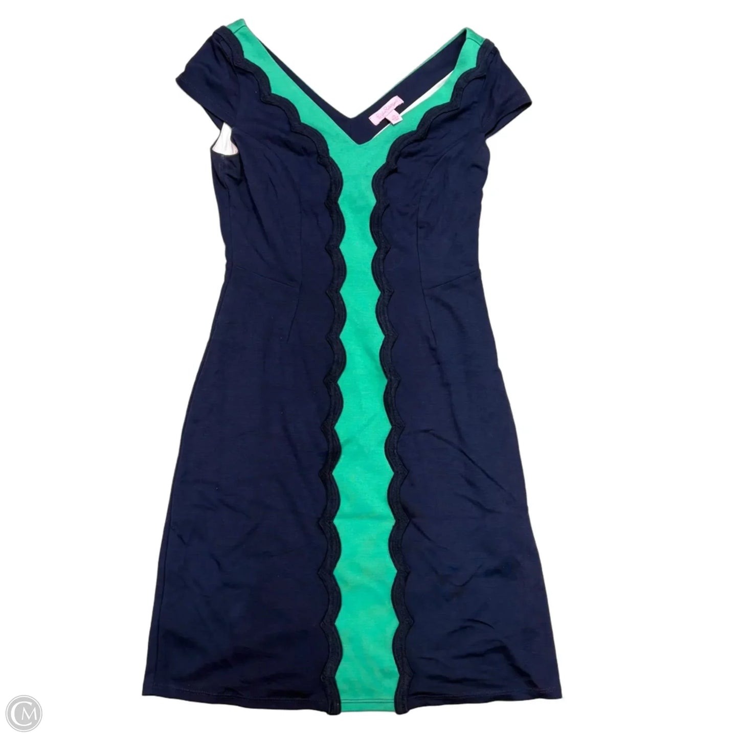 Dress Designer By Lilly Pulitzer In Blue & Green, Size: Xs