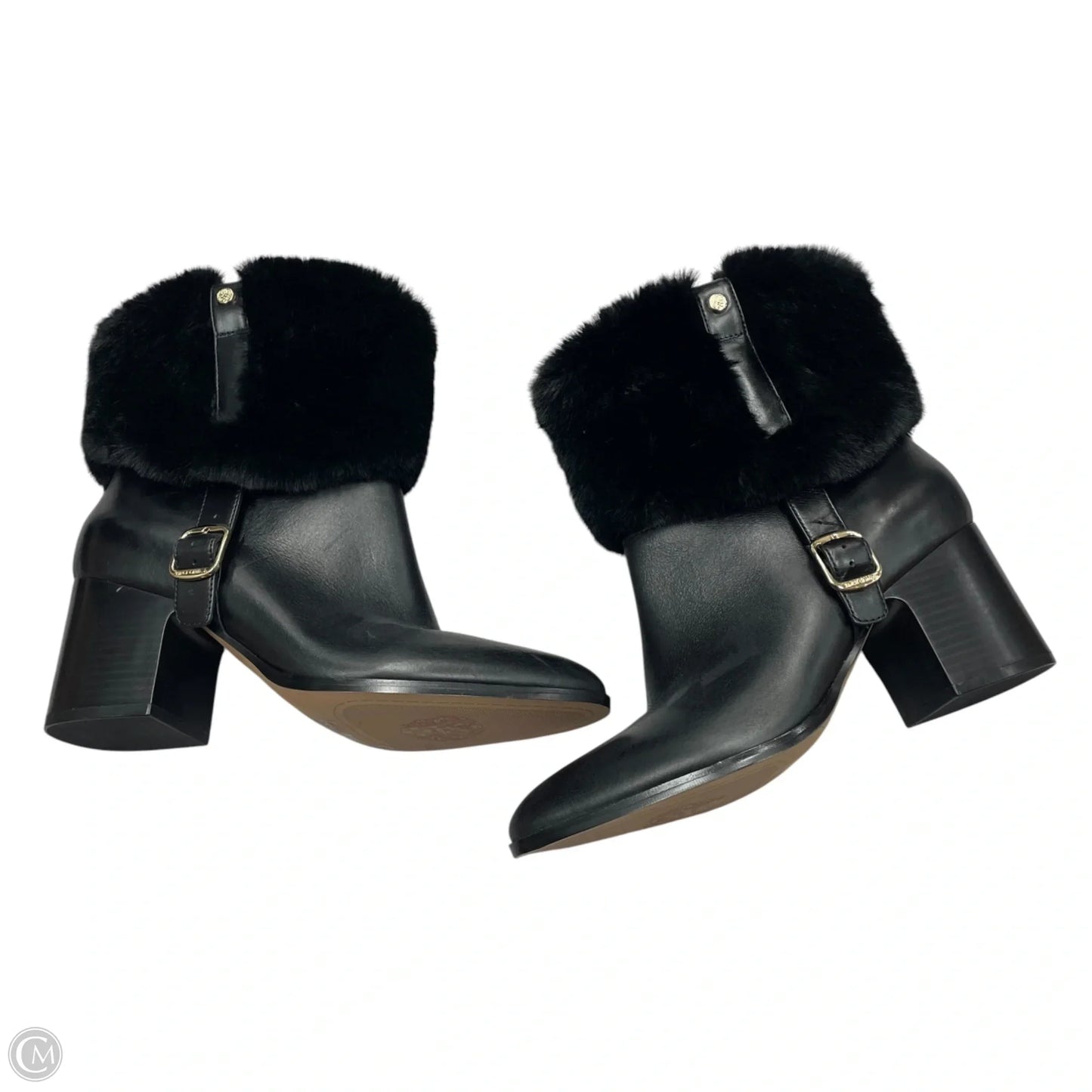 Boots Ankle Heels By Vince Camuto In Black, Size: 8.5