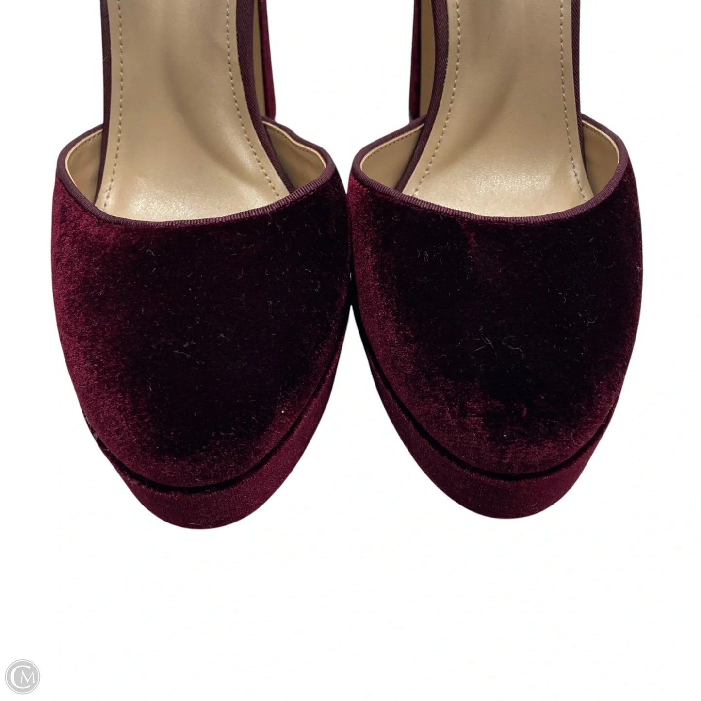 Shoes Heels Block By White House Black Market In Maroon, Size: 8.5