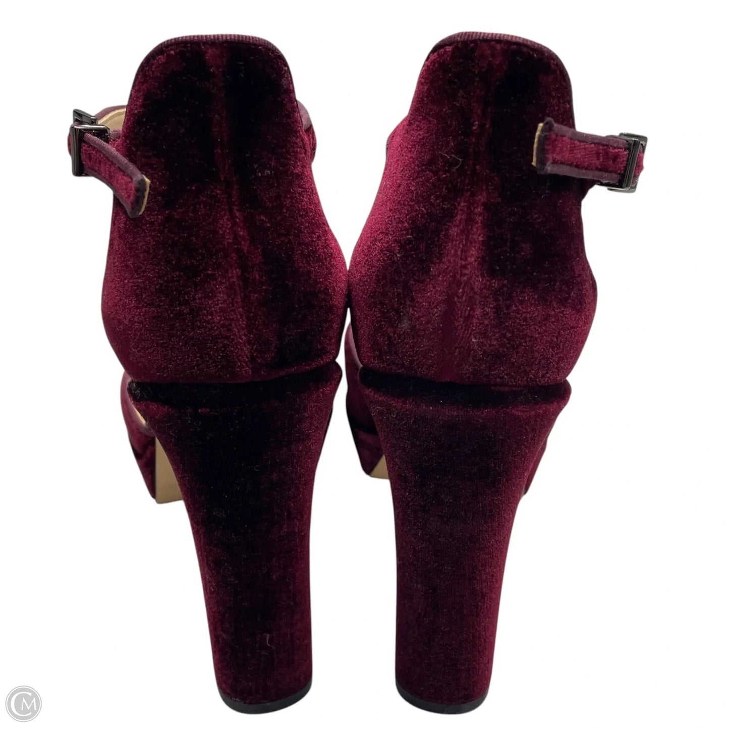 Shoes Heels Block By White House Black Market In Maroon, Size: 8.5