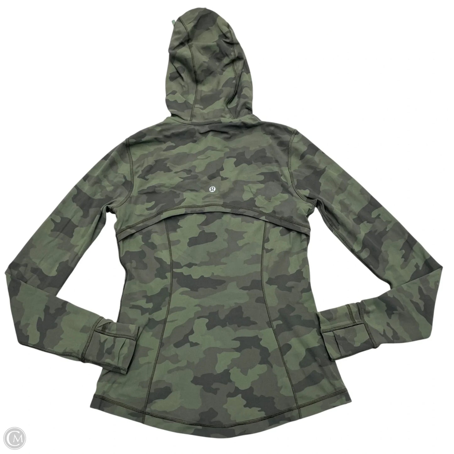 Athletic Jacket By Lululemon In Camouflage Print, Size: M