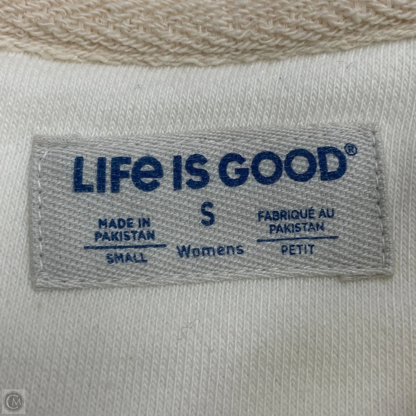Sweatshirt Crewneck By Life Is Good In White, Size: S