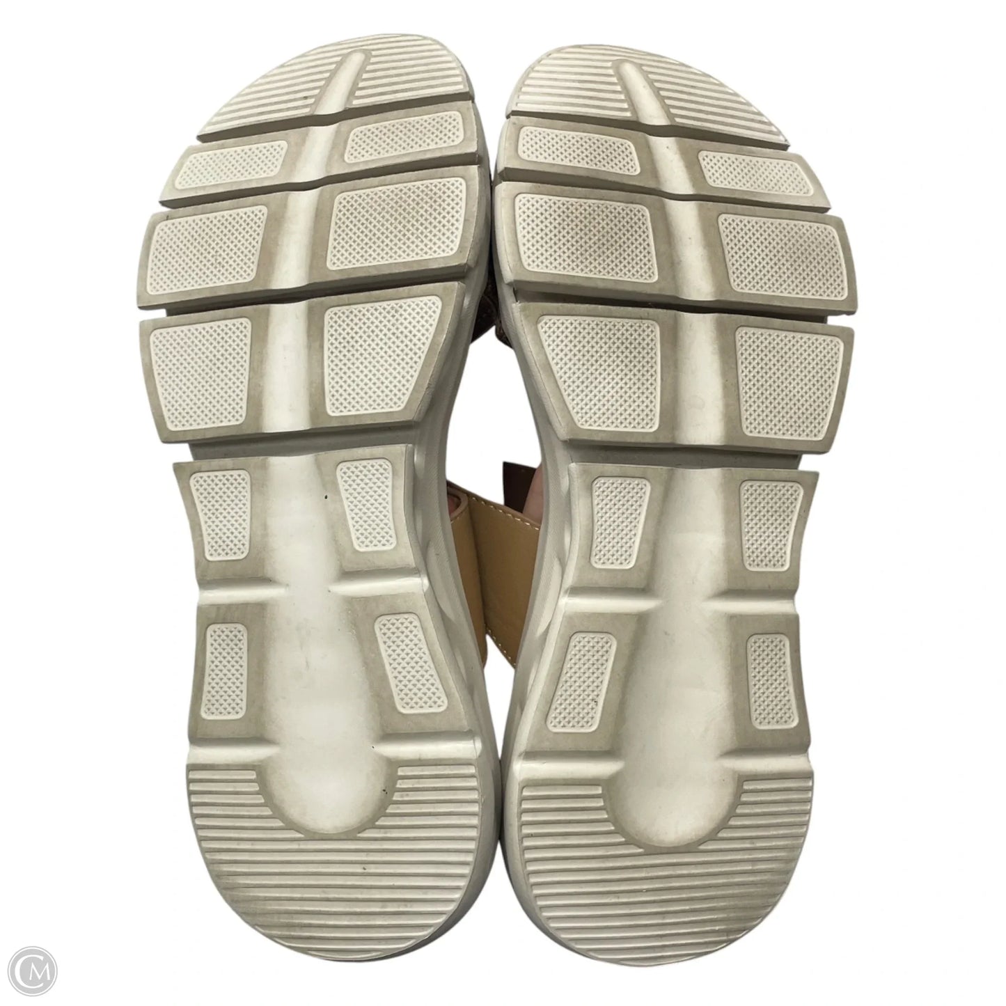 Sandals Flats By Clothes Mentor In Tan, Size: 9.5