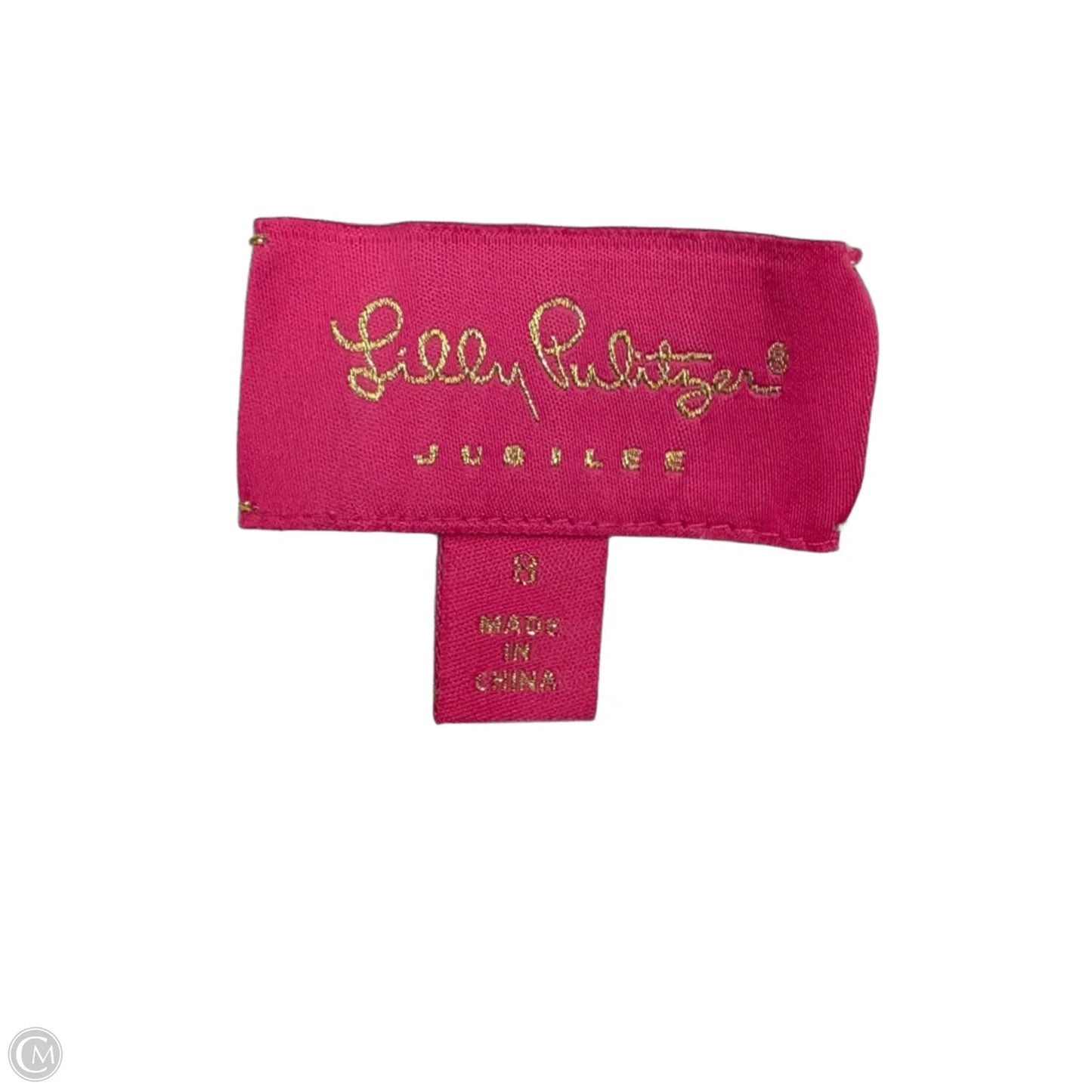 Dress Designer By Lilly Pulitzer In Pink & White, Size: M