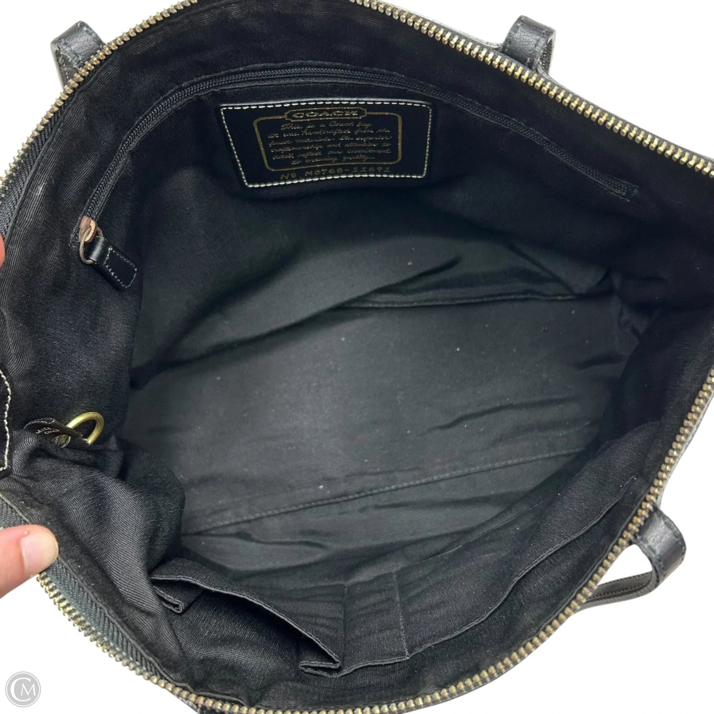 Tote Designer By Coach, Size: Medium