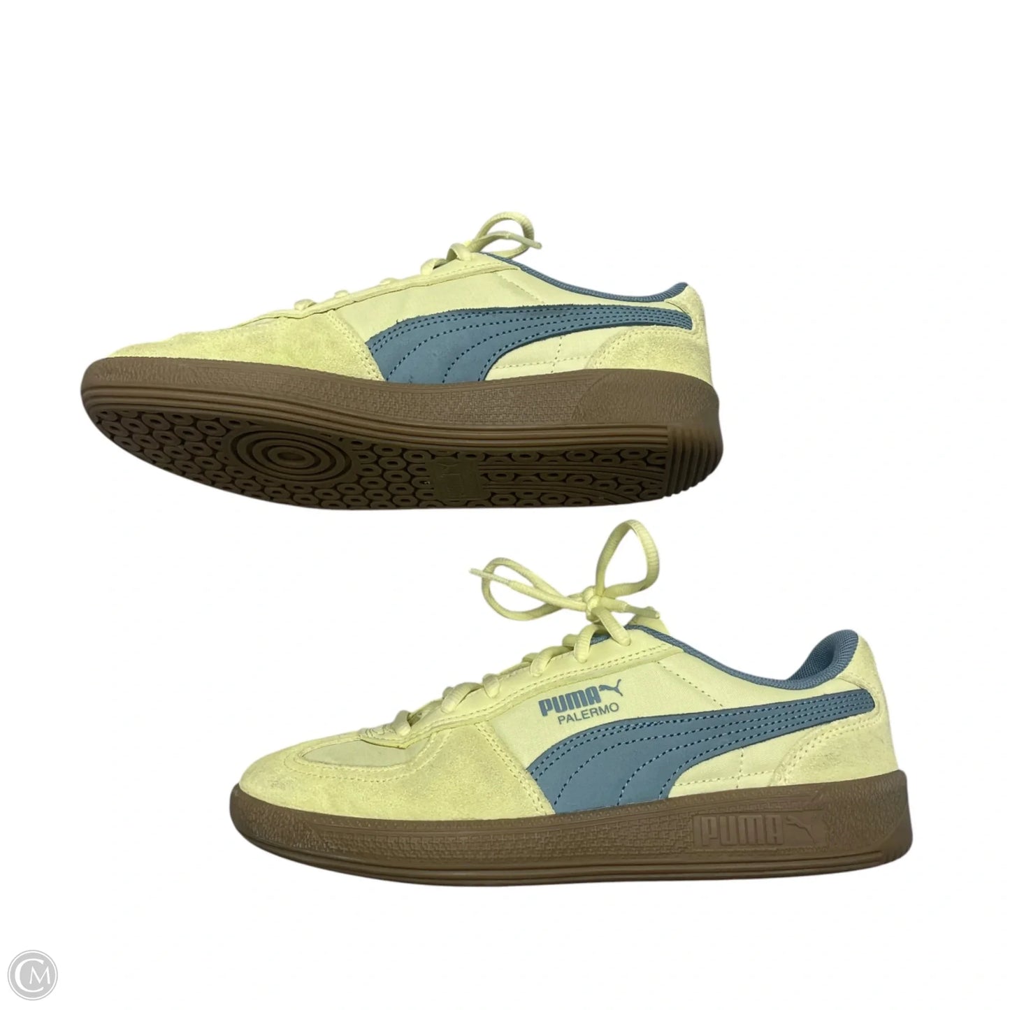 Shoes Hiking By Puma In Blue & Yellow, Size: 6