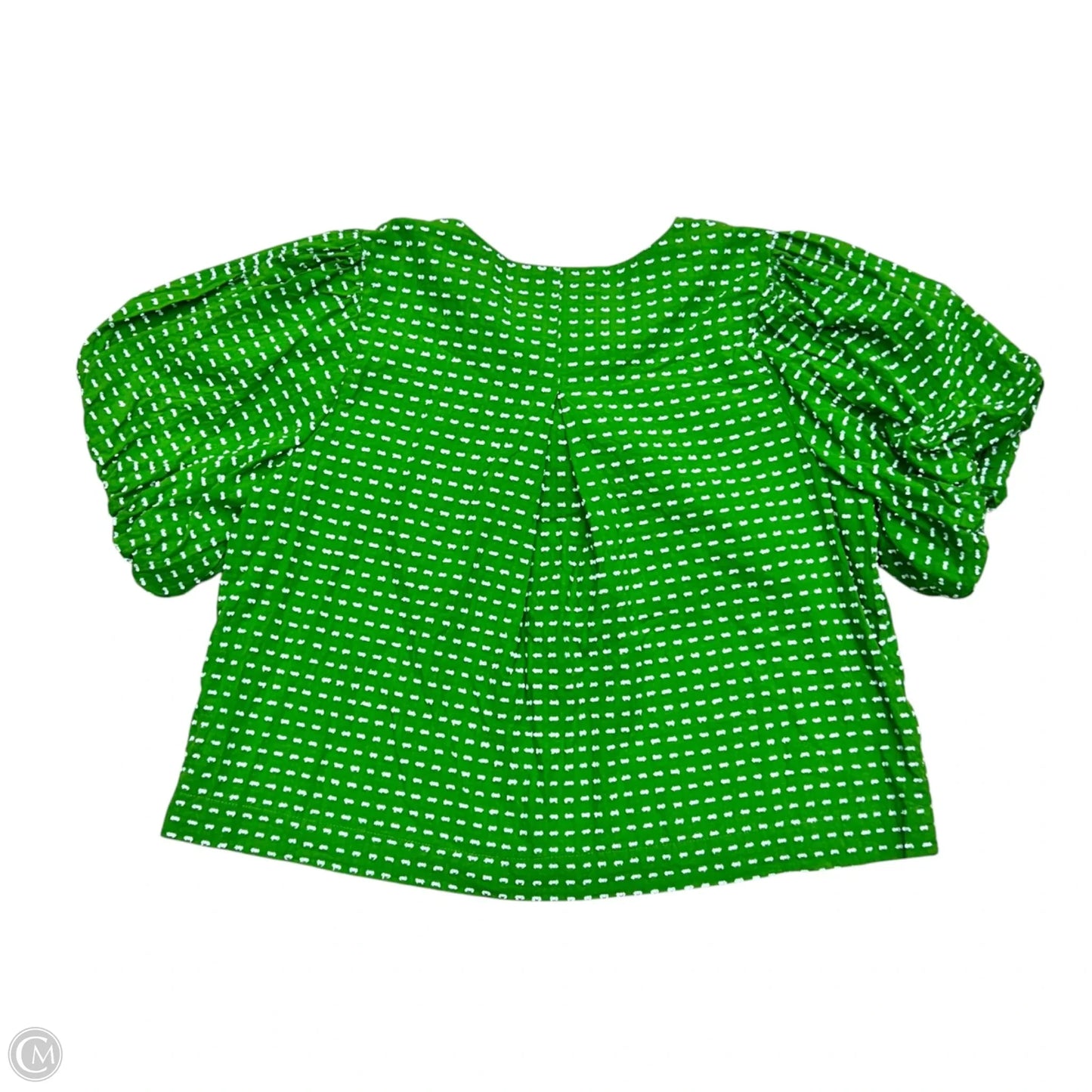 Top Short Sleeve By Target x Kate Spade In Green & White, Size: Xl
