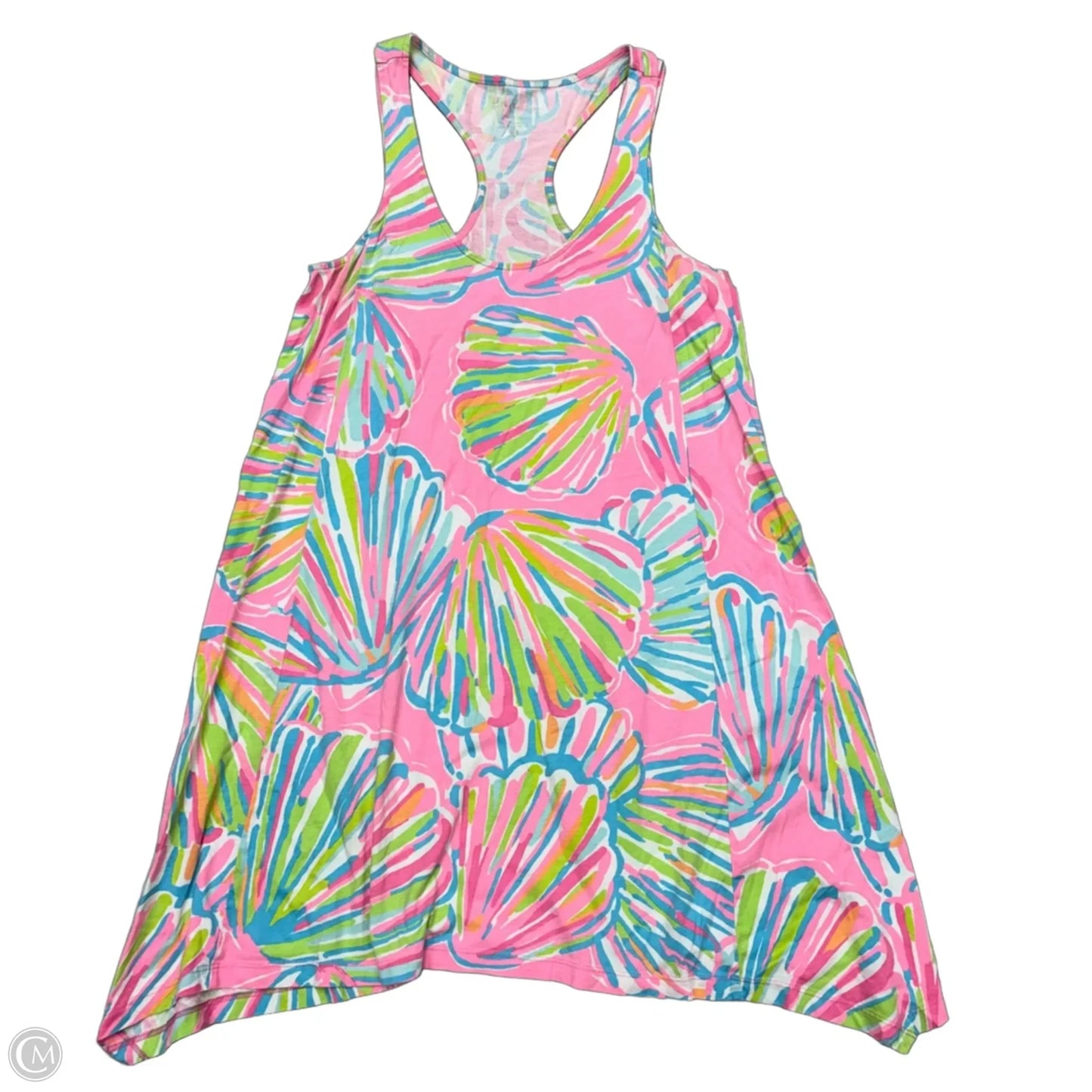 Dress Designer By Lilly Pulitzer In Pink & White, Size: S