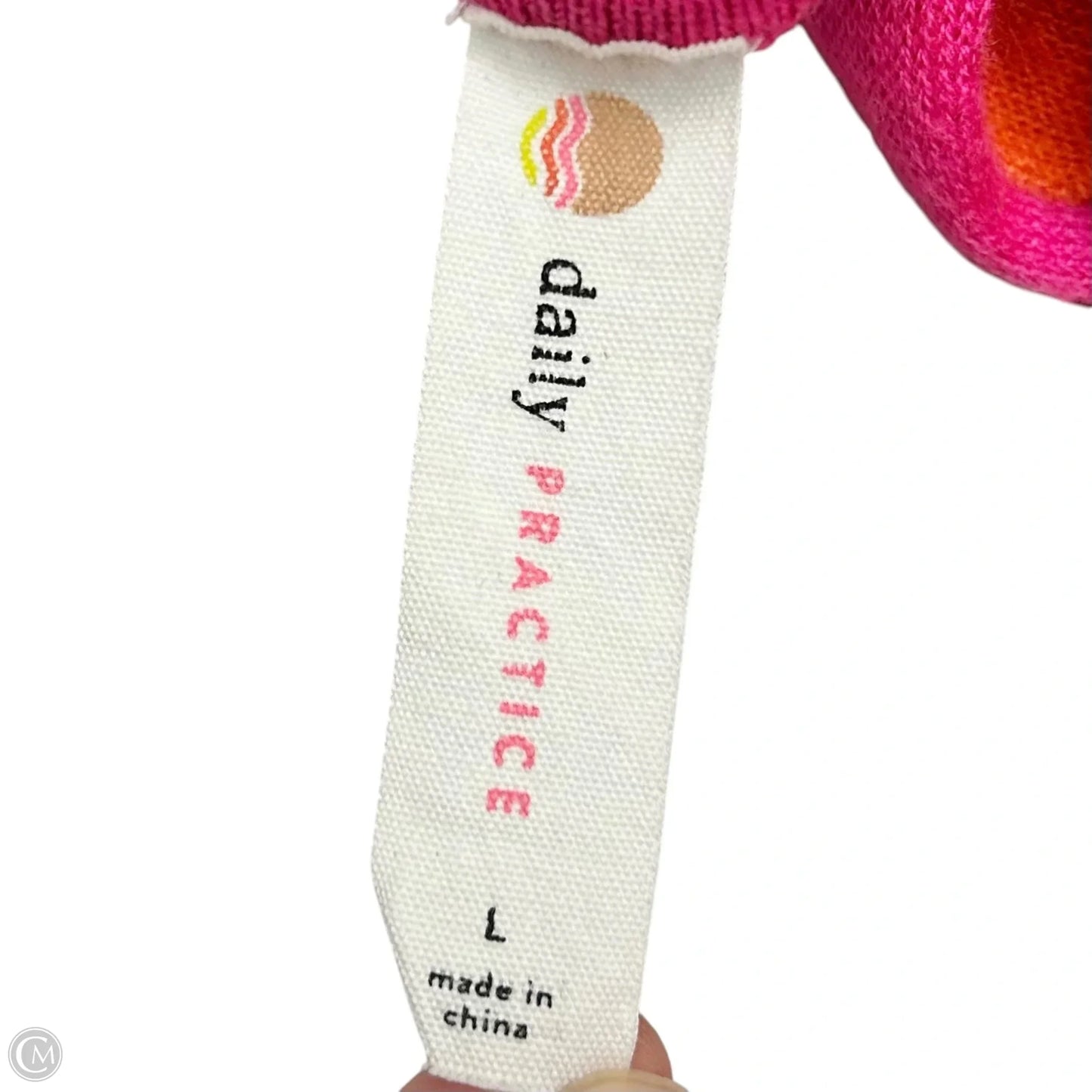 Sweater By Daily Practice By Anthropologie In Orange & Pink, Size: L