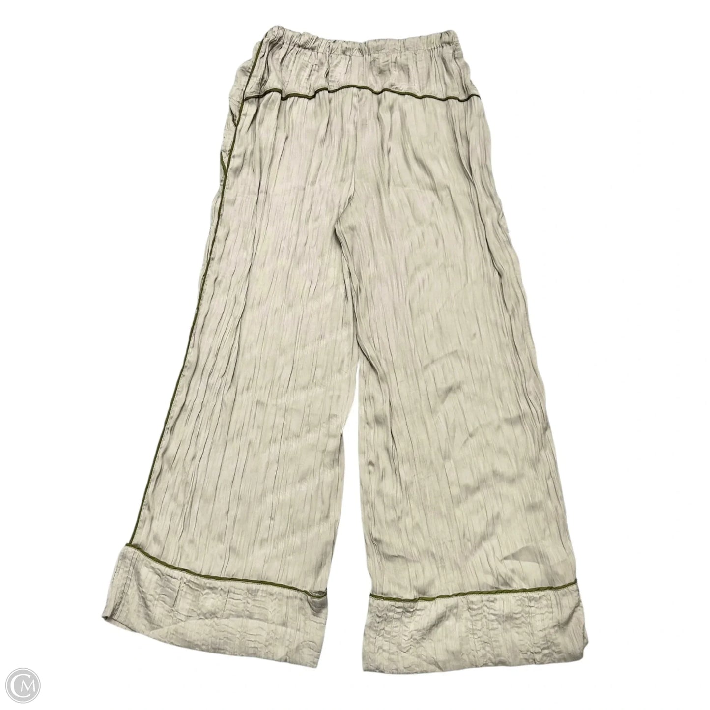 Pants Wide Leg By Free People In Green & Tan, Size: L