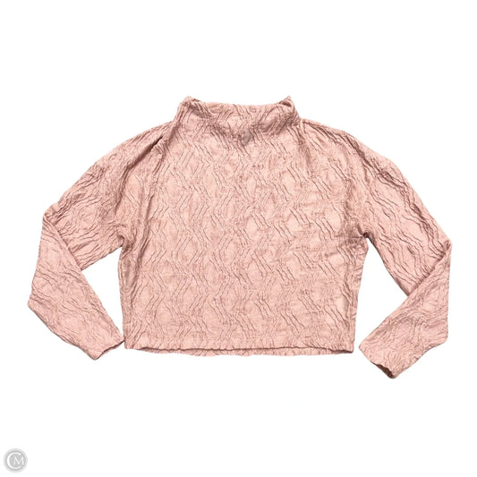 Top Long Sleeve By Anthropologie In Pink, Size: M