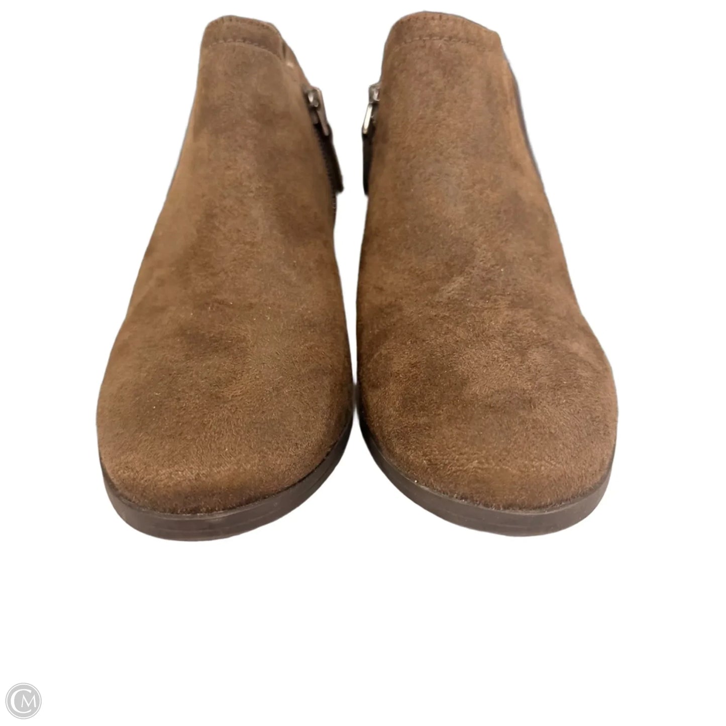 Boots Ankle Heels By Franco Sarto In Brown, Size: 7.5