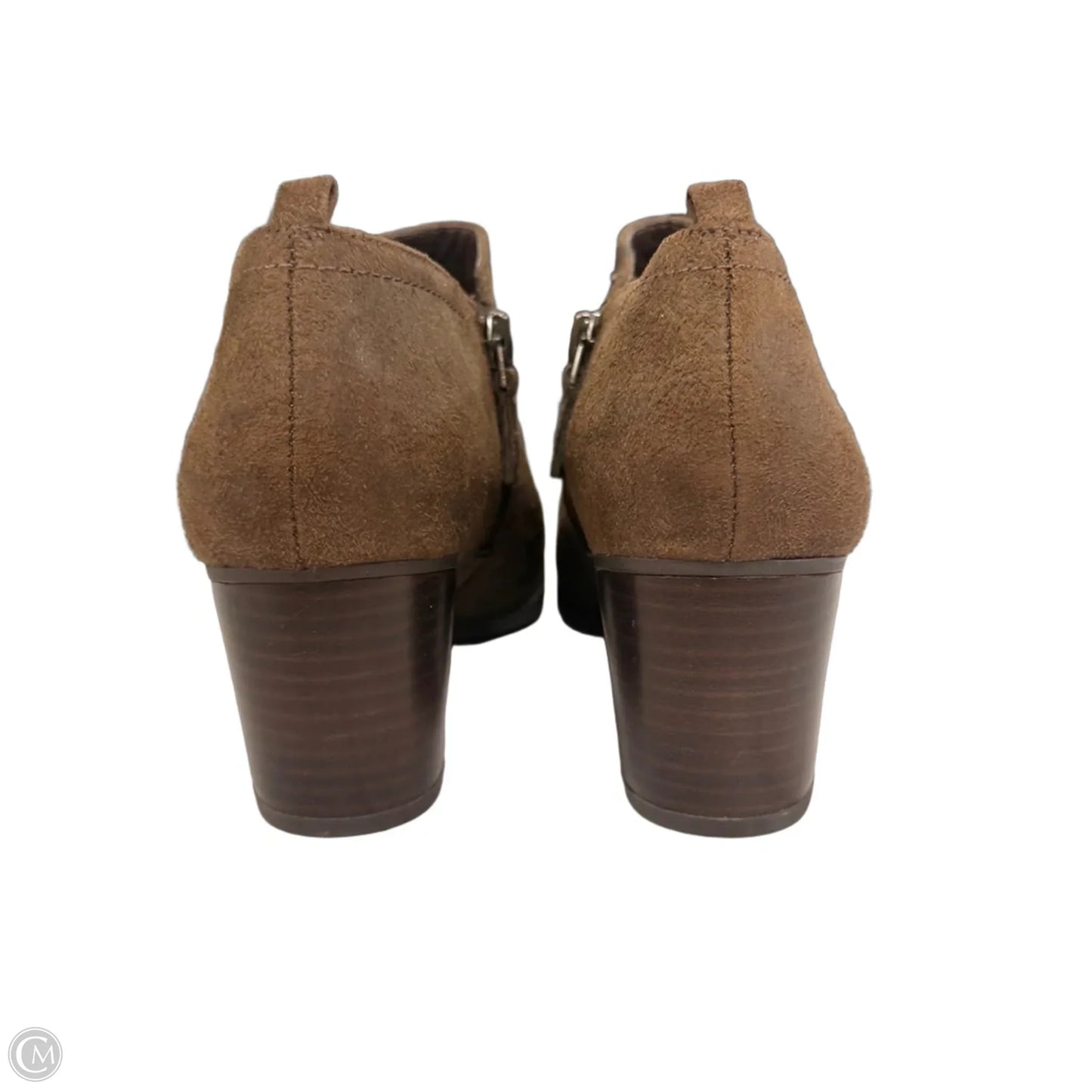 Boots Ankle Heels By Franco Sarto In Brown, Size: 7.5