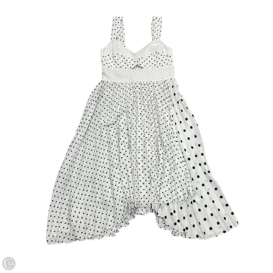 Dress Party Midi By Banana Republic In Black & White, Size: M