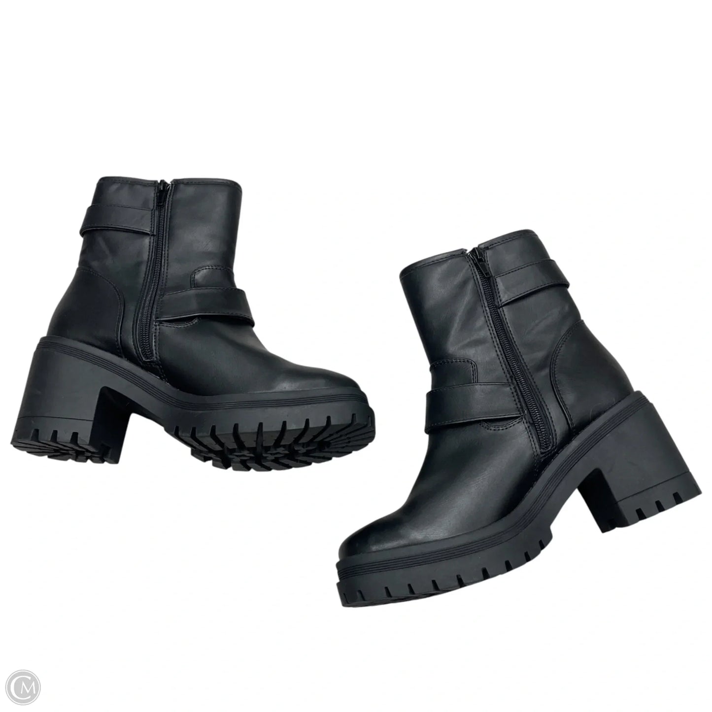 Boots Ankle Heels By Esprit In Black, Size: 7