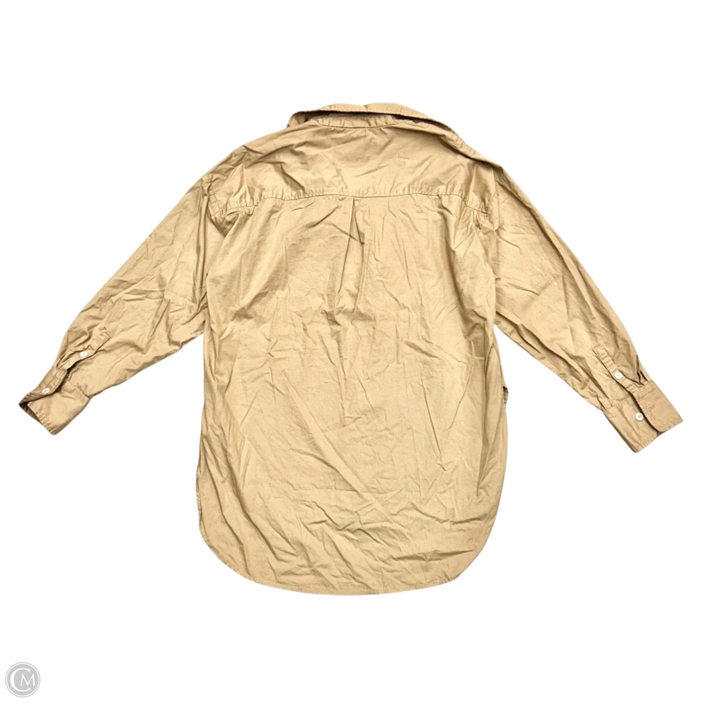 Top Long Sleeve By Maeve In Tan, Size: S