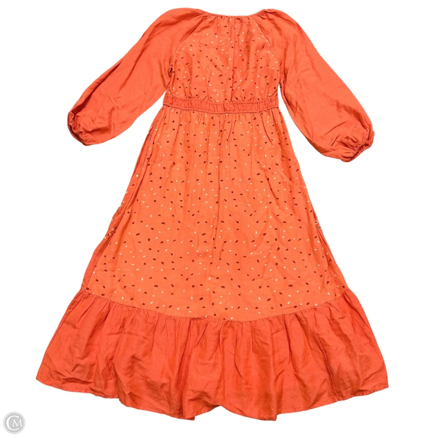 Dress Casual Maxi By Anthropologie In Orange, Size: M