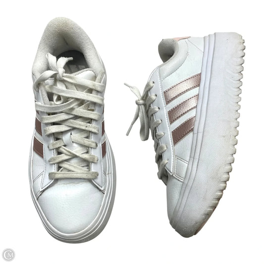Shoes Sneakers Platform By Adidas In Pink & White, Size: 8